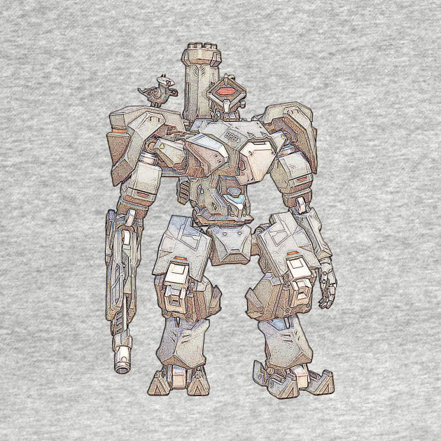 Overwatch Bastion Stealth Skin Faded by Green_Shirts